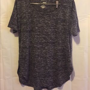 Sonoma- T shirt, Dark gray and white slashes.